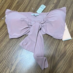 Women's Pink Bow Tie Top and pants set